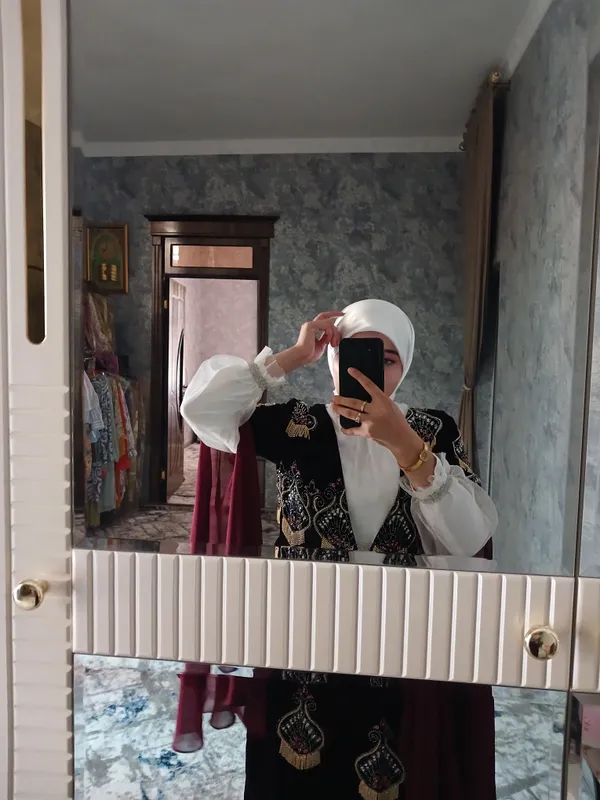 Платье-абайя для свадебных мероприятий 3 Платье-абайя для свадебных мероприятий 3