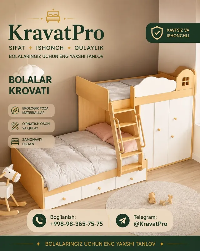 Ikki qavatli karavot 2