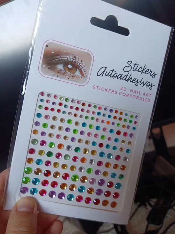 Ayolar uchun tirnoq soch kuz atrofi uchun sticker — фото 5