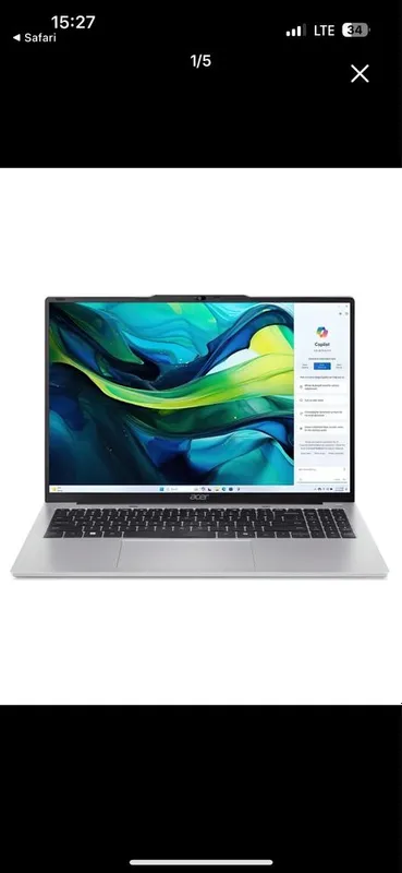 Noutbuk Acer. Aspire Lite N4500/ DDR4. 8GB/SSD512 GB/ 15.6 FHD