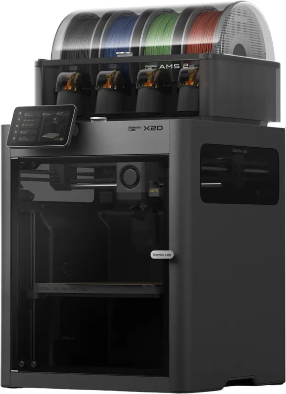 Bambu Lab X2D Combo — AMS 2 Pro bilan, 2 ta nozzle, kafolat 1