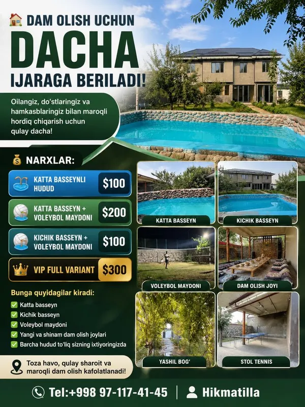 Dacha Hamkasblar uchun Dacha Hamkasblar uchun