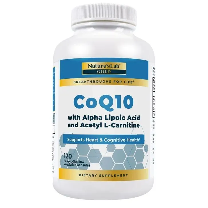 Nature's Lab Gold CoQ10 с альфа-липоевой кислотой и ацетил L-Carnitine
