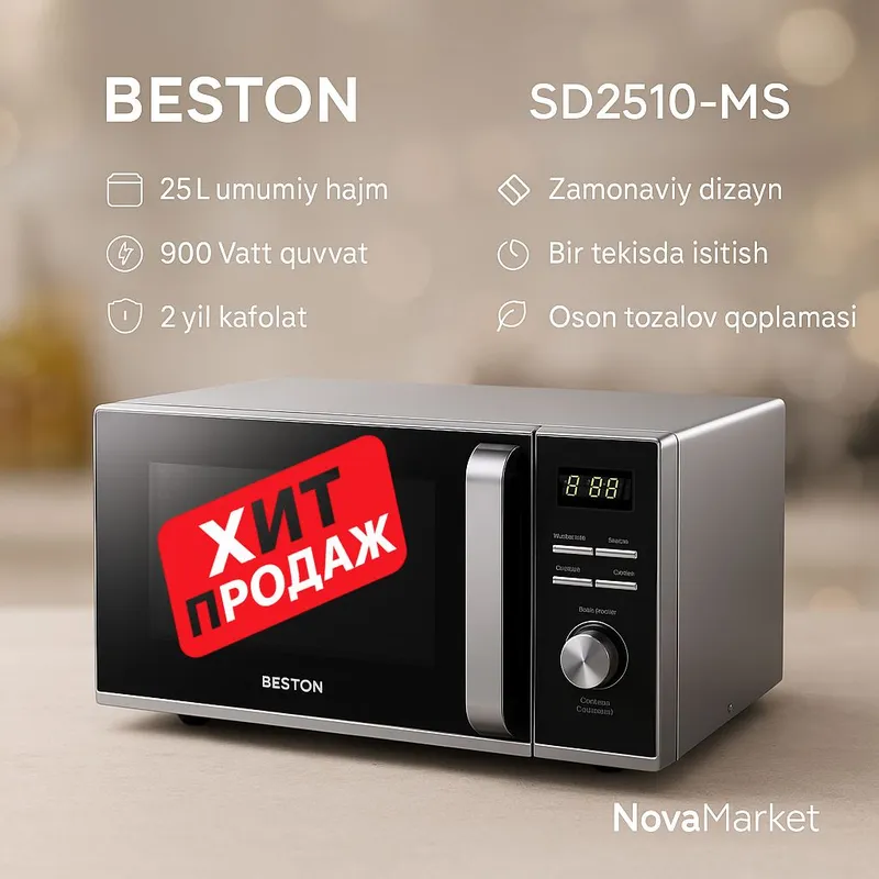 BESTON SD2510-MS mikroto‘lqinli pech 1 BESTON SD2510-MS mikroto‘lqinli pech 1