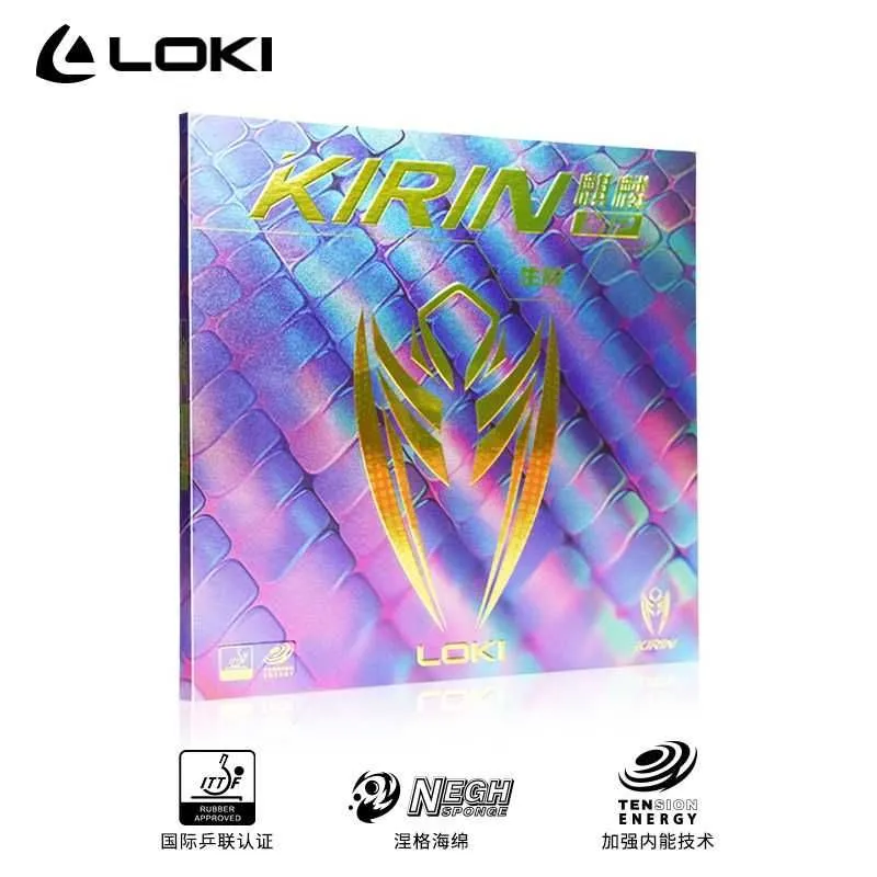 Профессиональная накладка настольного тенниса фирмы Loki Kirin (+шипы) — фото 4