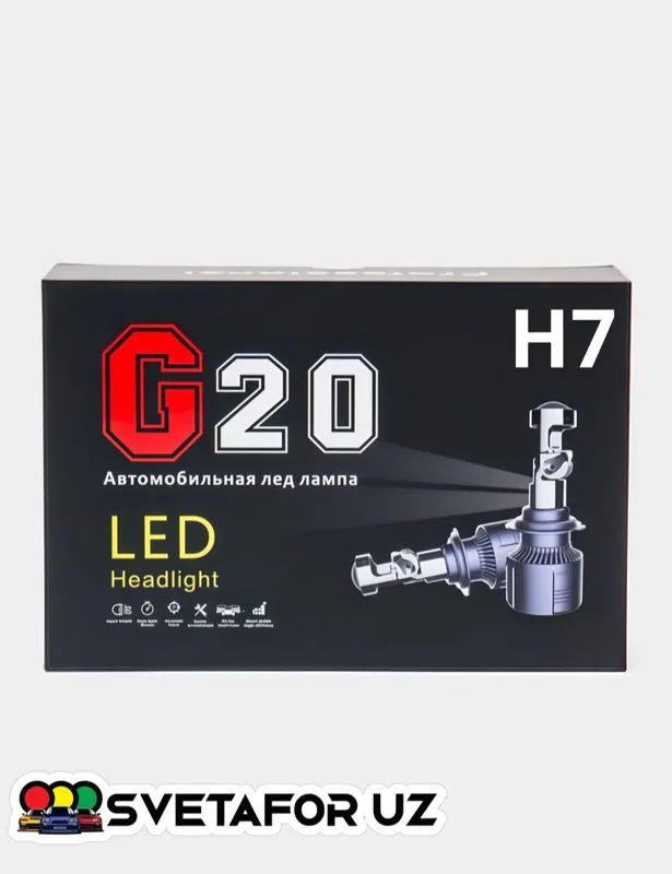 G20 LED H11 H7 LED lupalari toplami 2 dona