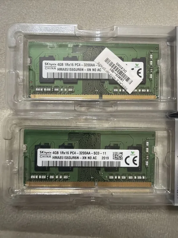 Планки ОЗУ для ноутбука sodimm ddr4 4Gb