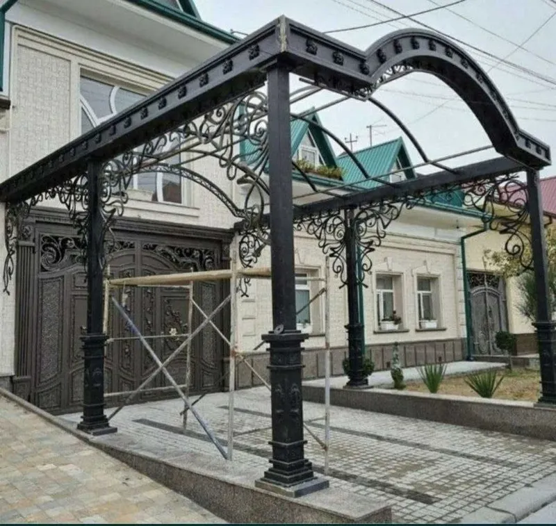 РЕШЁТКИ НА ОКНА .козырек навес ограда kovka ришотка riwotka panjaralar 6