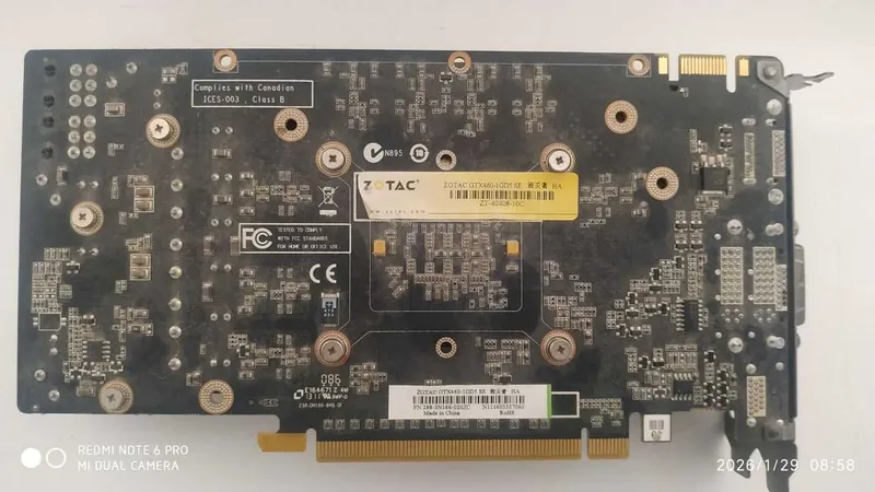 Видеокарта NVIDIA GeForce GTX 460 SE ZOTAC — фото 1