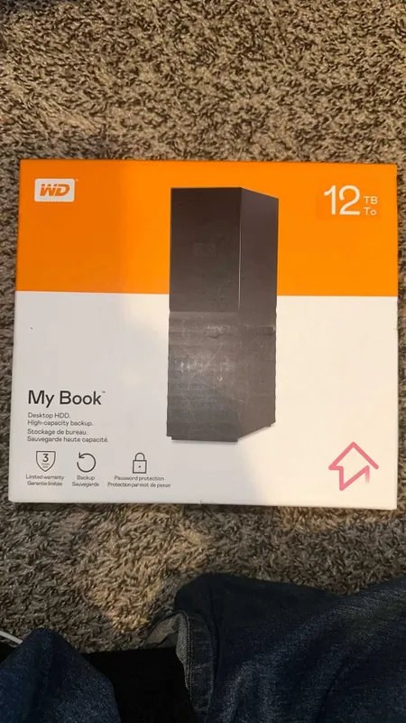 WD My Book 12 TB Внешний жёсткий диск
