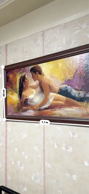 Картина маслом на холсте 110×60 см в деревянной раме 4 Картина маслом на холсте 110×60 см в деревянной раме 4