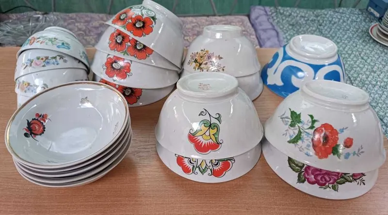 Фарфоровые касушки и пиала — фото 2