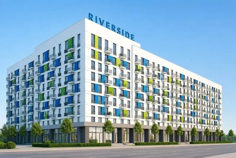 Продаётся квартира 2/5/9 ЖК "RIVERSIDE" Коробка с перегородками 3