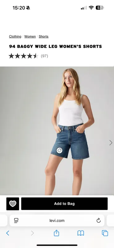 Джинсовые шорты Levis 2