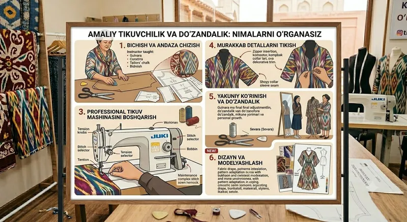 Tikuvchilik kurslari: Noldan boshlab professional darajagacha! 2