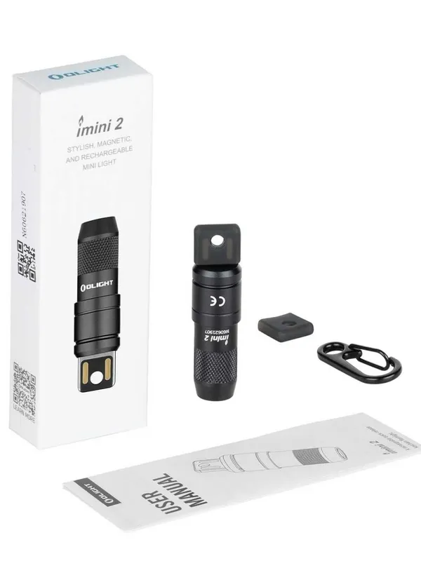 Фонарик Olight iMini 2. 50 лм, Дальность до 21 м, USB, 80 mAh, IPX6 8 Фонарик Olight iMini 2. 50 лм, Дальность до 21 м, USB, 80 mAh, IPX6 8
