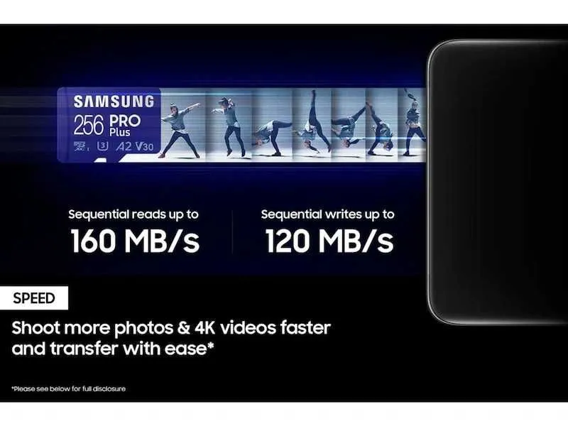 Samsung PRO Plus 256GB microSD U3 V30 A2 из США — фото 3