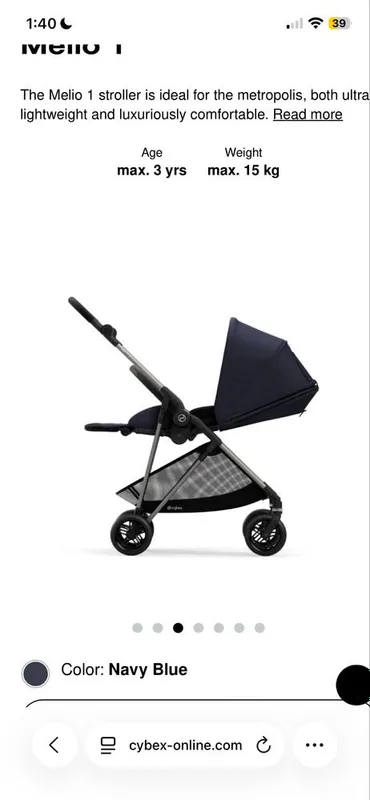 Cybex melio коляска легкая прогулочная коляска — фото 4