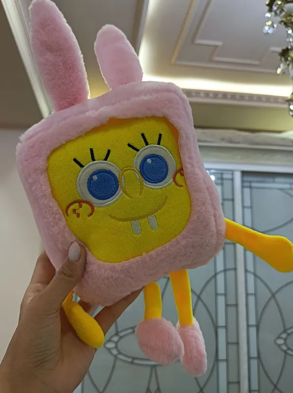 мягкая игрушка Спанч Боба в розовом комбезе 3