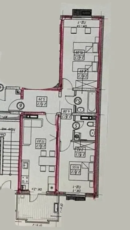 3-комнатная квартира 62,66 м², 3/16, ЖК O'z Makon (Мирабадский район) — фото 8
