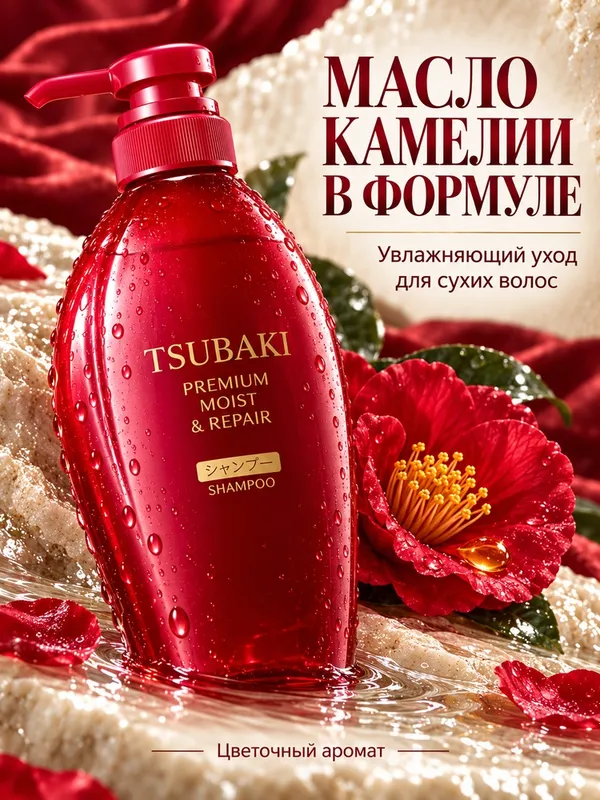 Шампунь Tsubaki Камелия для сухих волос 450 мл 3 Шампунь Tsubaki Камелия для сухих волос 450 мл 3