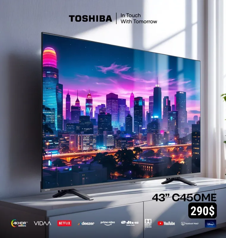 TOSHIBA 43C450ME QLED Smart TV 4K HDR