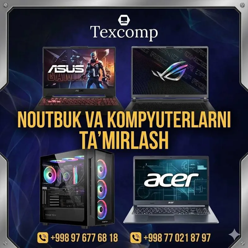 Kompyuter noutbuk ta'mirlash. Windows va dasturiy ta'minotni o'rnatish
