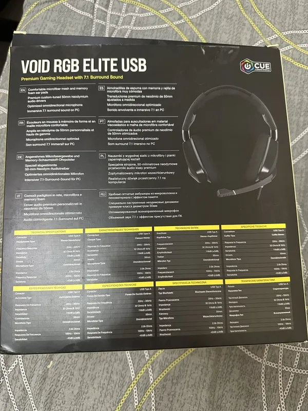 CORSAIR void rgb elite usb отличные наушники — фото 1