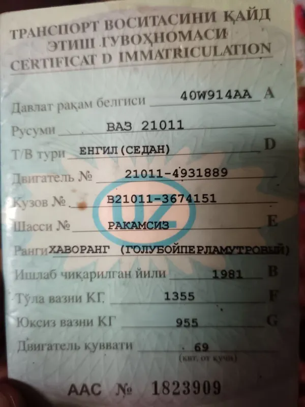 Jiguli 21011 bor yili 1981 sotiladi 4 Jiguli 21011 bor yili 1981 sotiladi 4
