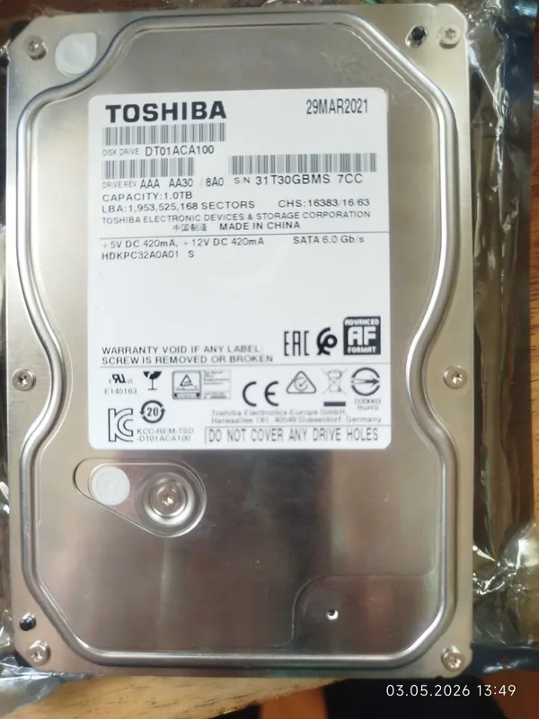 Продам винчестер hdd 1 терабайт — фото 1