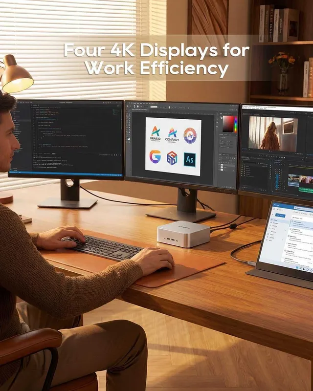 AOOSTAR MACO AMD Ryzen 7 PRO 8845HS 16 GB/500 GB mini kompyuteri 8 AOOSTAR MACO AMD Ryzen 7 PRO 8845HS 16 GB/500 GB mini kompyuteri 8