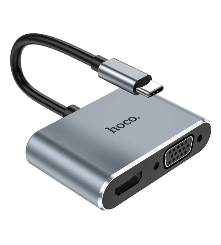НВЗО Есо, конвертер Туре-С на НDМI+ VGA +USB3.0+PD