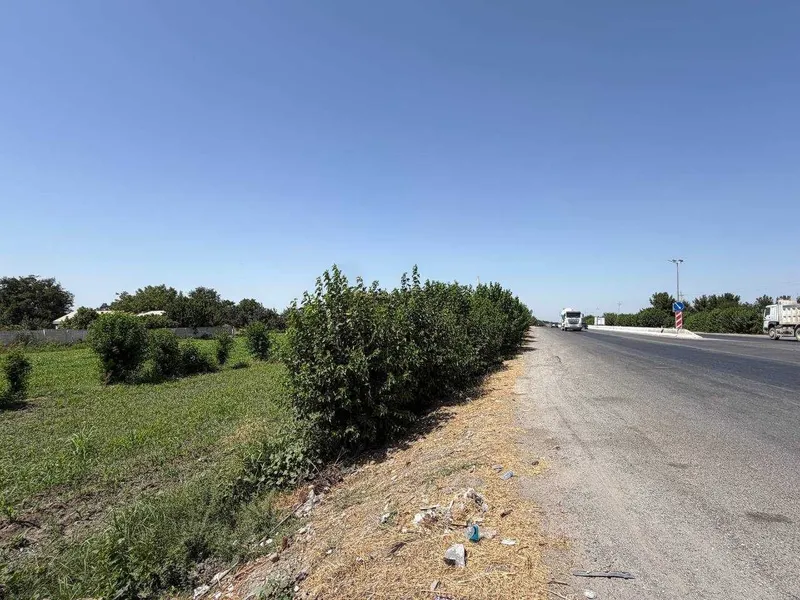 70 sotix trassa bo'yida yer sotiladi Pastdarg'om, Chortut 3