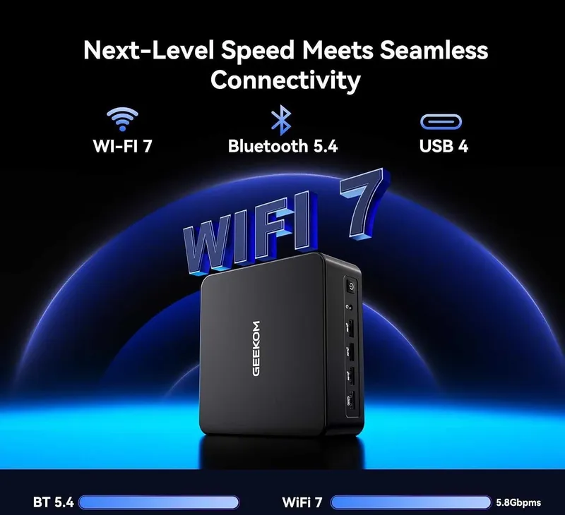 Mini PC GEEKOM X14 MAX 32 GB DDR5, 500 GB SSD, cheklangan seriya 4 Mini PC GEEKOM X14 MAX 32 GB DDR5, 500 GB SSD, cheklangan seriya 4