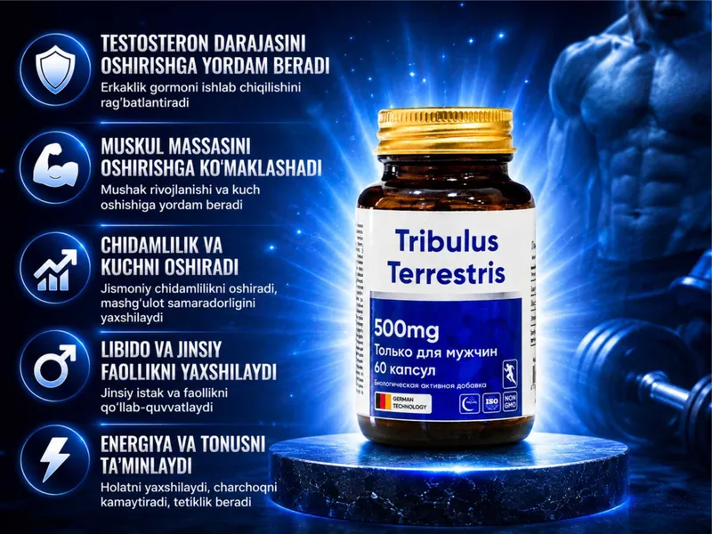 Tribulus Terrestris 500mg 60 ta kapsula 2 Tribulus Terrestris 500mg 60 ta kapsula 2