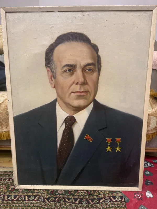 Портрет Гейдар Алиев холст масло