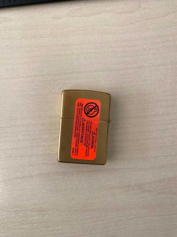 Zippo Lighter Gold Matte 2