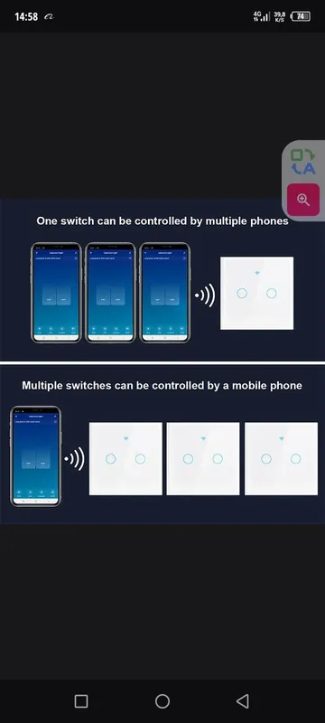 Выключатель одинарный wi fi — фото 2