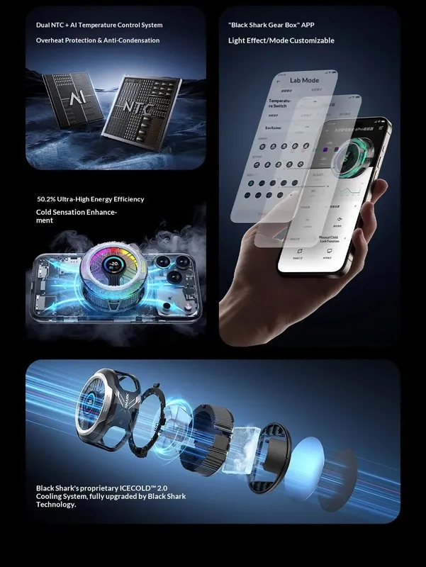 Black Shark 6 Pro uchun sovutgich 3 Black Shark 6 Pro uchun sovutgich 3