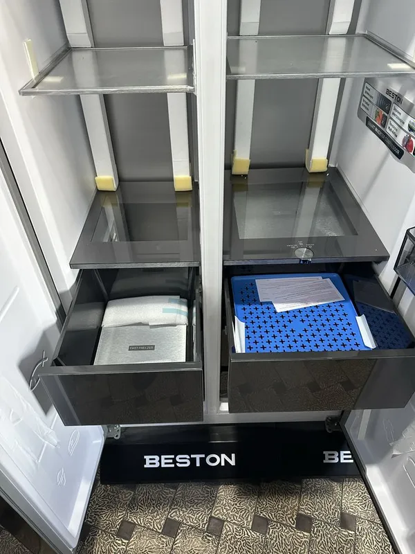 Большой семейний холодильник BESTON BSB-907BLMV — фото 4
