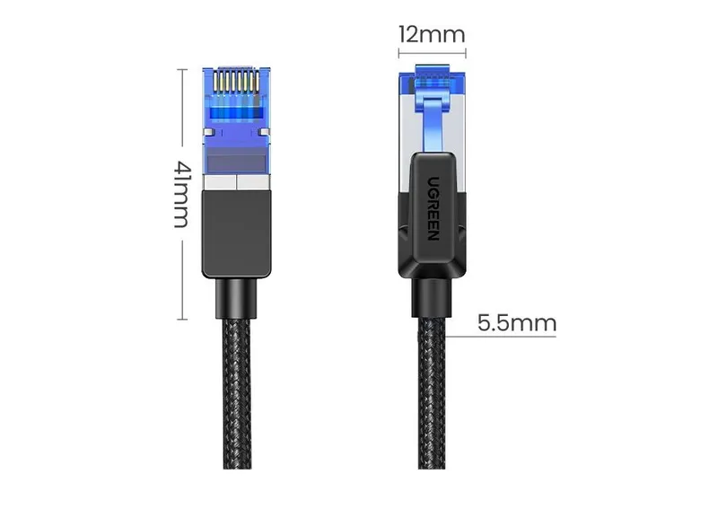 UGREEN CAT8 Ethernet Cable Сетевой кабель 40Гбит/с патч корд — фото 3