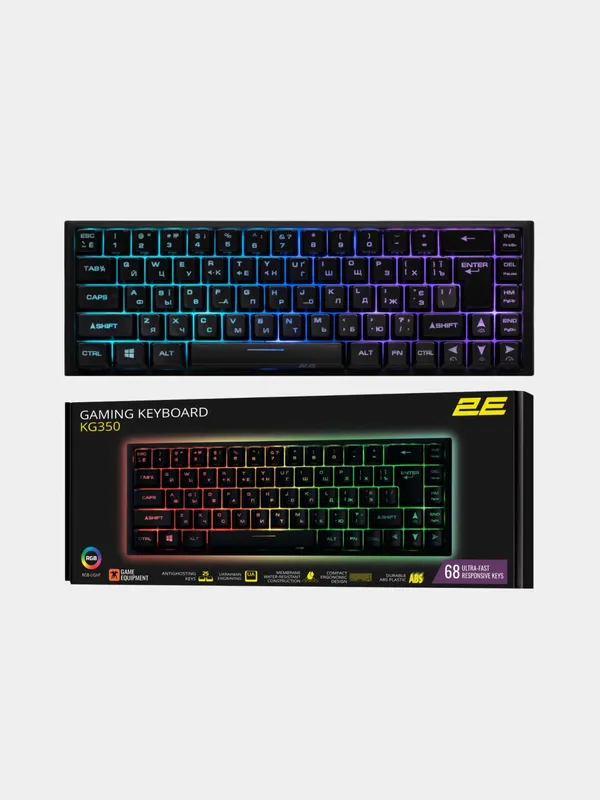 Игровая мембранная клавиатура 2E Gaming KG350 с RGB-подсветкой — фото 7