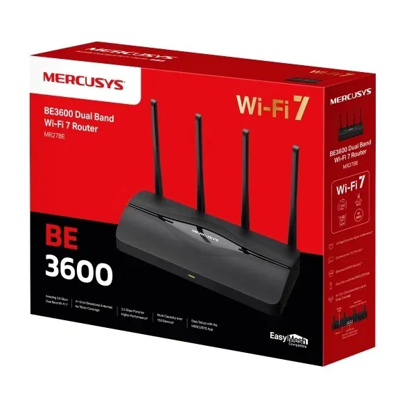 New!!! Mercusys MR27BE BE3600 WiFi 7 роутер 1