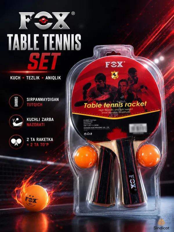 FOX-2 professional stol tennisi raketkasi