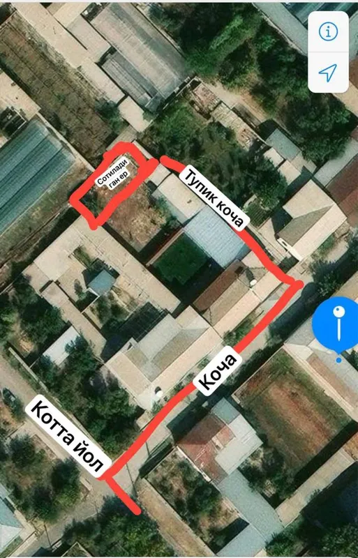 Yer sotiladi 3.2 sotix M.Fozilov Toshkent tumani 1