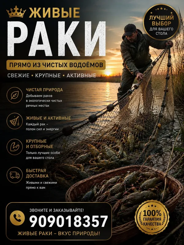 Раки свежие и отборные 2 Раки свежие и отборные 2