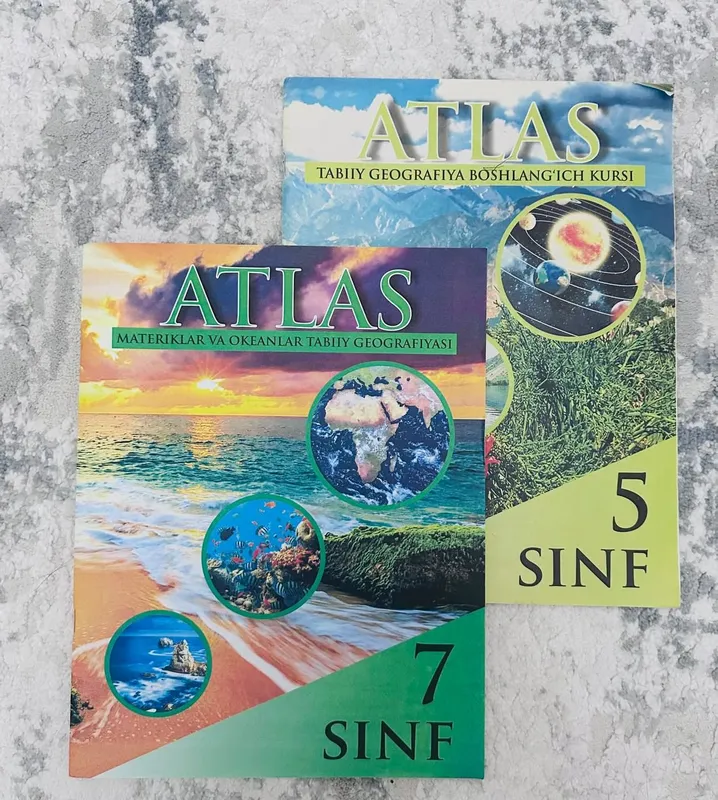 Atlas geografiyasi,атлас география 5,7 класс,карты — фото 2