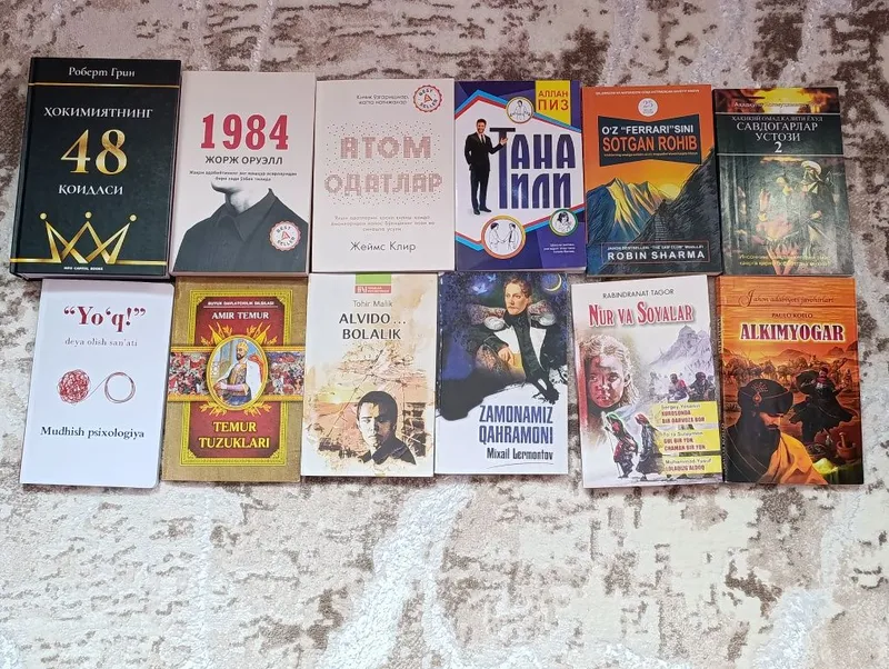 Shu kitoblar arzon narxlarda sotiladi hammasi yangi