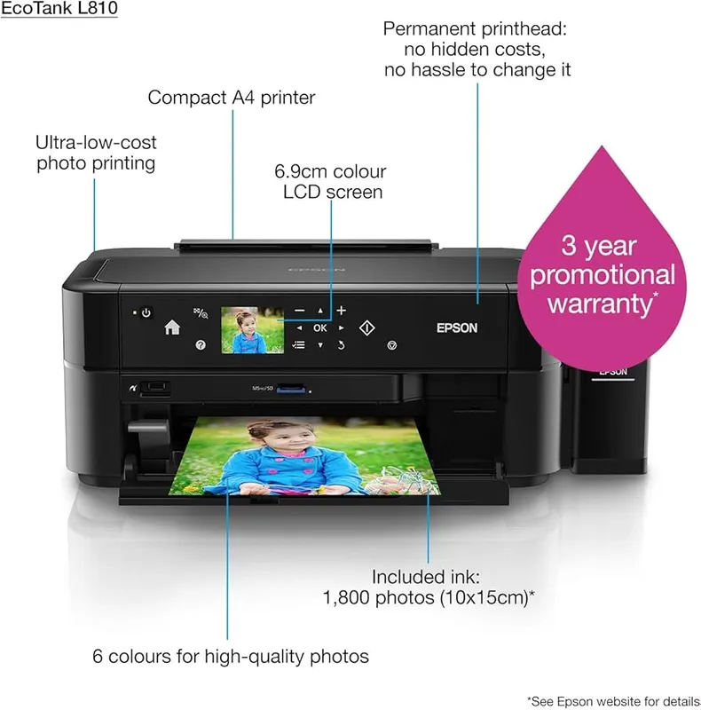 Epson L810 A4 фотопринтер 6 цветов 4 Epson L810 A4 фотопринтер 6 цветов 4