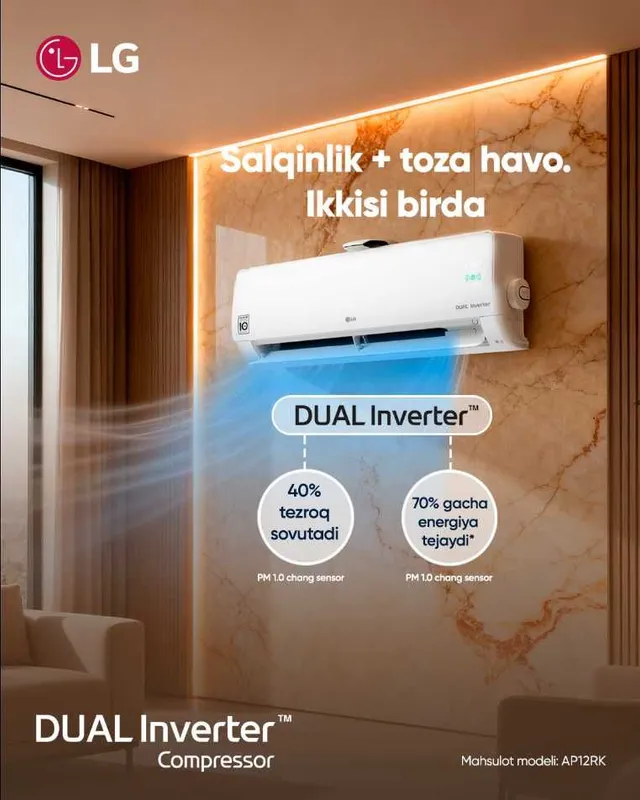 Кондиционер LG! Арзон! Kondisioner LG! LG Dual Cool 12 Inverter! Кондиционер LG! Арзон! Kondisioner LG! LG Dual Cool 12 Inverter!